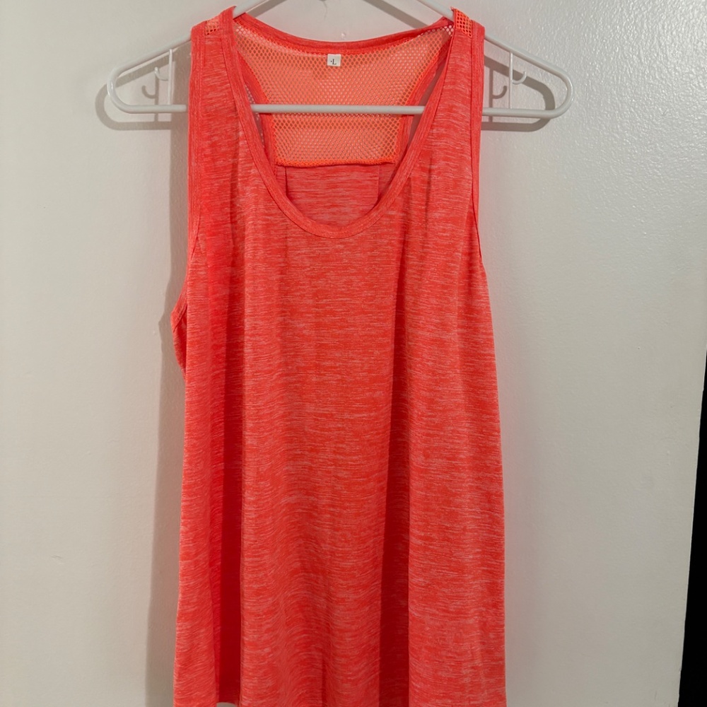 Orange Athletic Tank Top